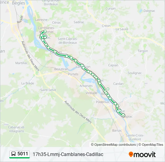 5011 Bus Line Map