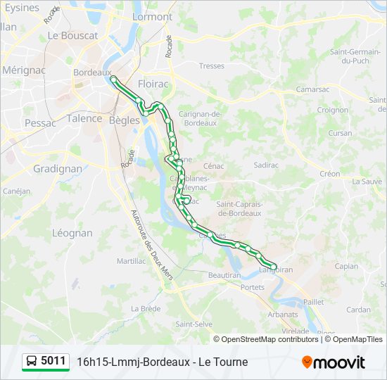 5011 bus Line Map