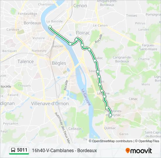 5011 Bus Line Map