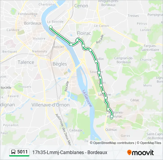 5011 Bus Line Map