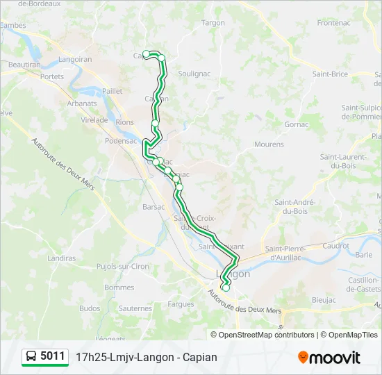 5011 Bus Line Map
