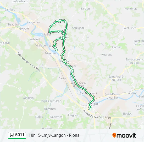 5011 Bus Line Map