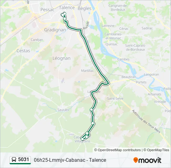 5031 Bus Line Map