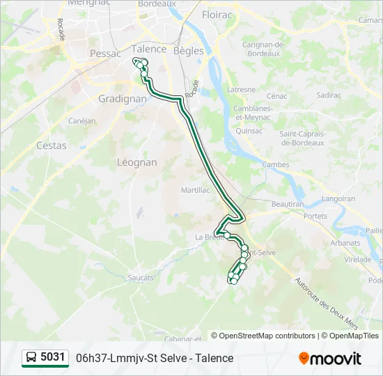 5031 Bus Line Map