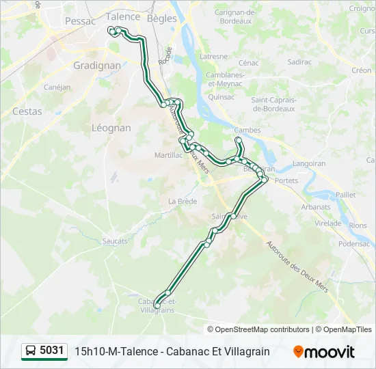 5031 Bus Line Map