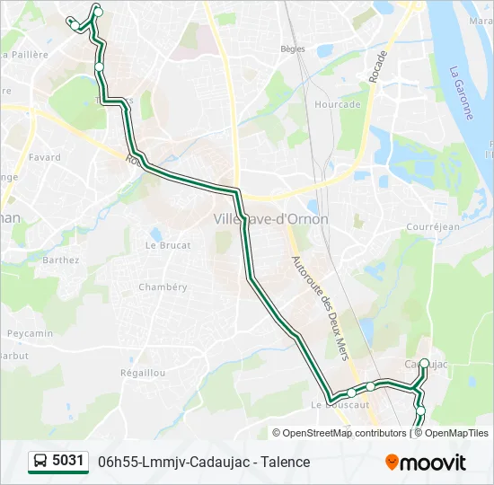 5031 Bus Line Map