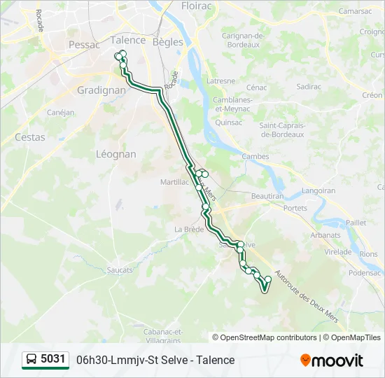 5031 Bus Line Map
