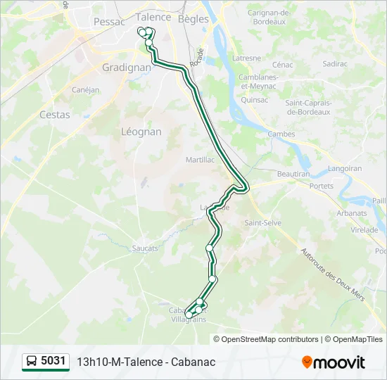 5031 Bus Line Map