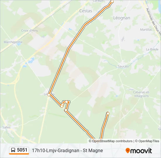 5051 Bus Line Map