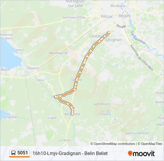 5051 Bus Line Map