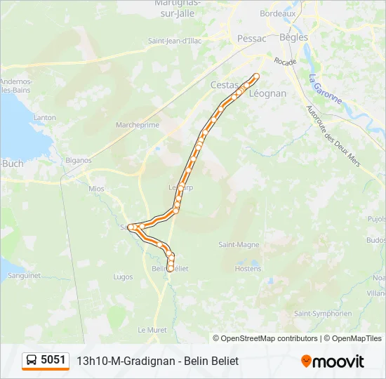 5051 Bus Line Map