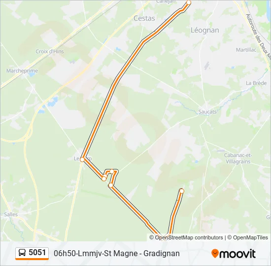 5051 Bus Line Map