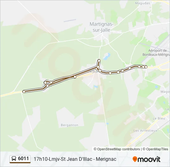 6011 Bus Line Map