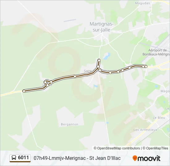 6011 Bus Line Map