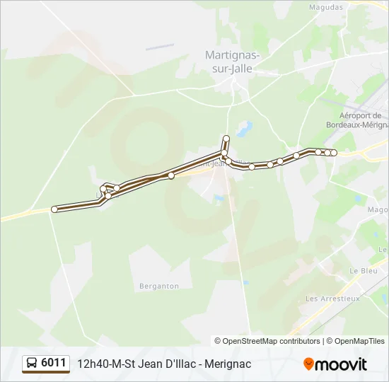 6011 Bus Line Map