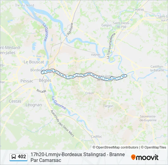 402 Bus Line Map