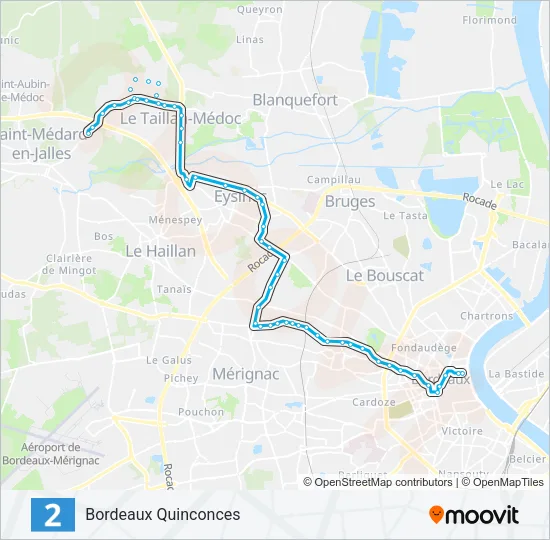 2 Bus Line Map
