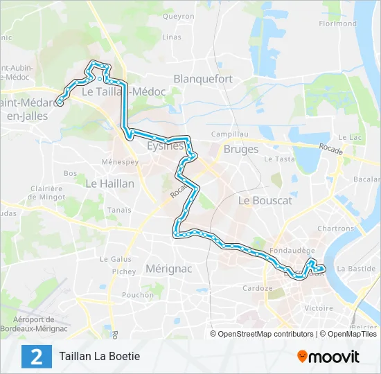 2 Bus Line Map
