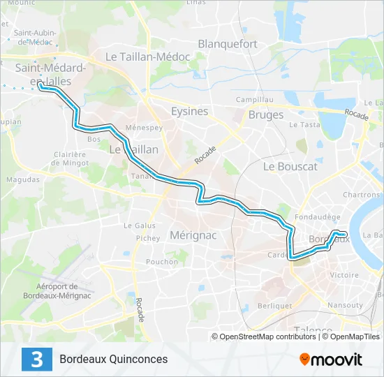 3 Bus Line Map
