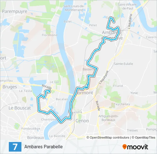 7 Bus Line Map
