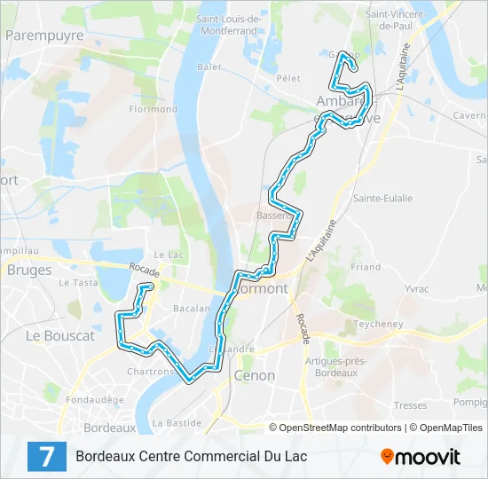 7 Bus Line Map