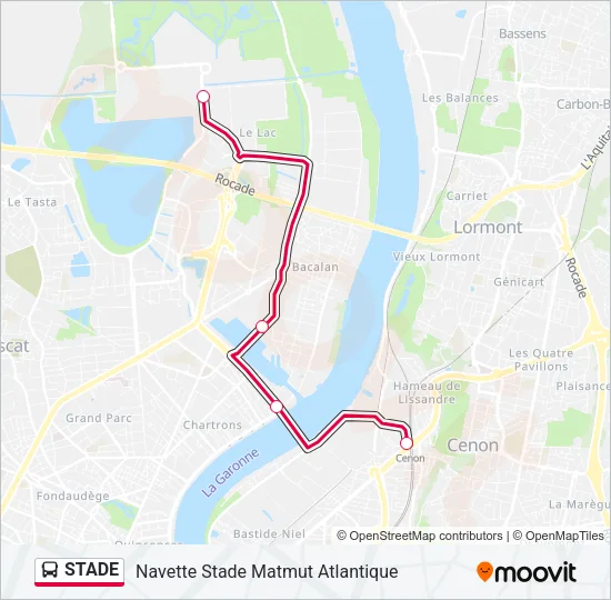STADE Bus Line Map