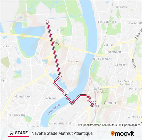 STADE Bus Line Map