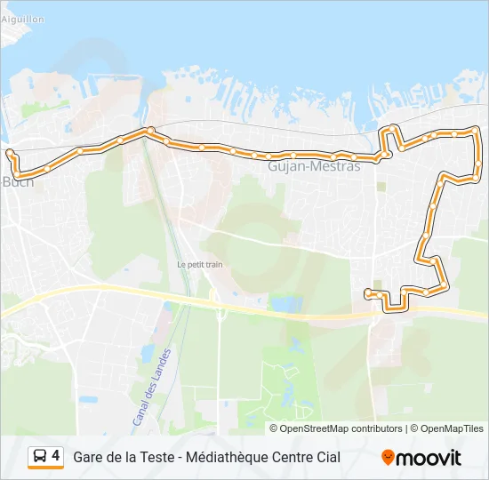 4 Bus Line Map