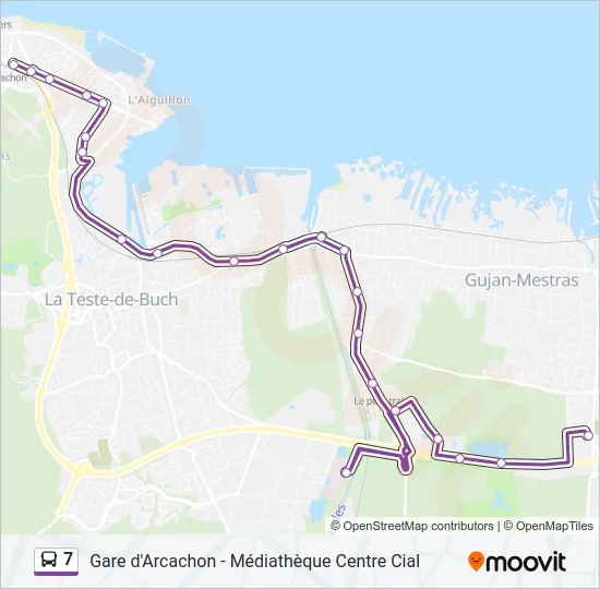 7 Bus Line Map