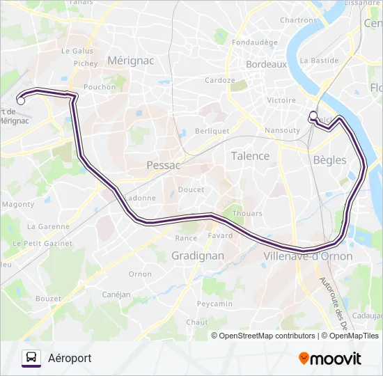 30'DIRECT Bus Line Map