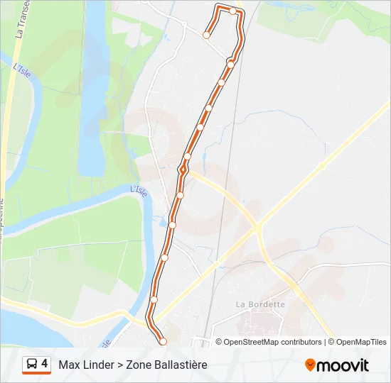 4 Bus Line Map