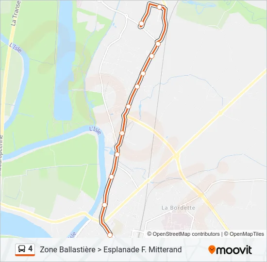 4 Bus Line Map