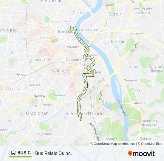 BUS C Bus Line Map