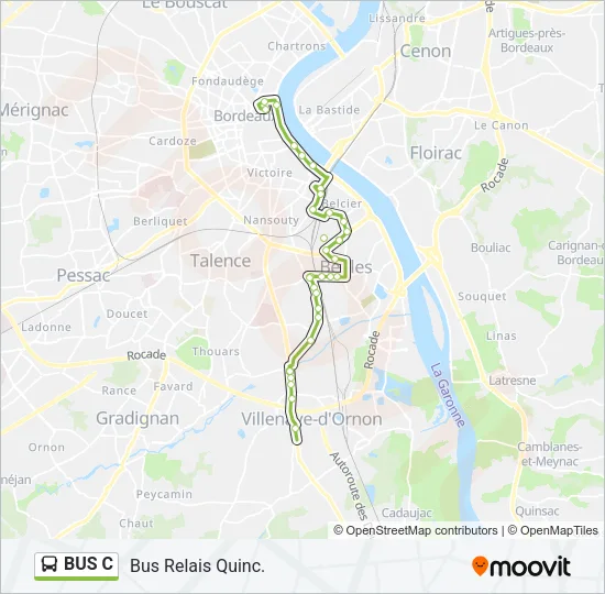 BUS C Bus Line Map