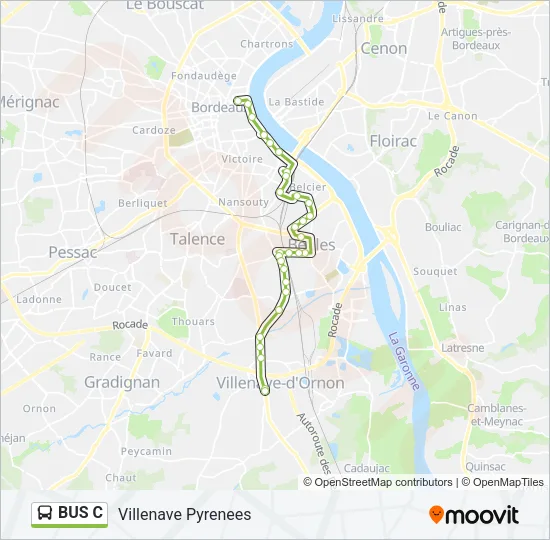 BUS C Bus Line Map