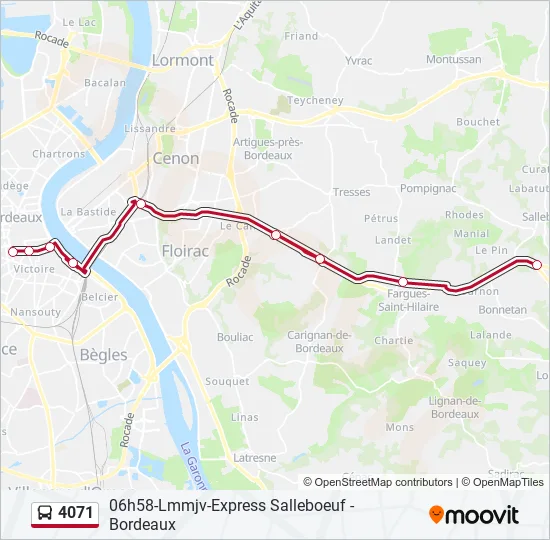 4071 Bus Line Map