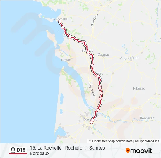 D15 Train Line Map