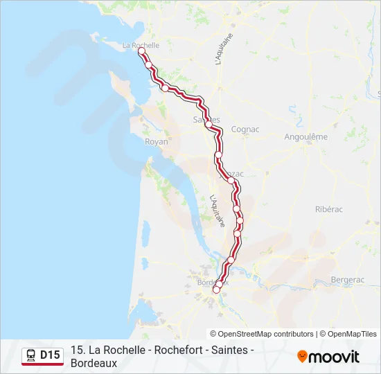 D15 Train Line Map