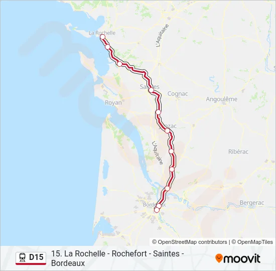 D15 Train Line Map