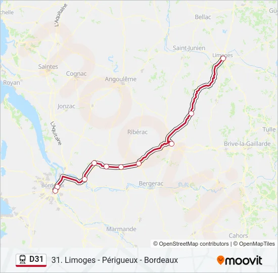D31 Train Line Map
