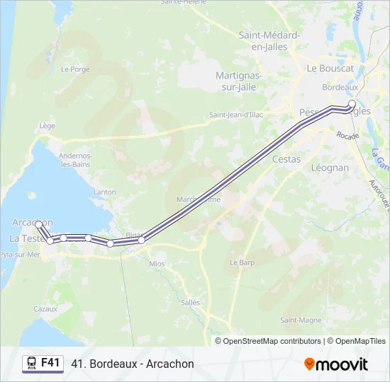 F41 Train Line Map