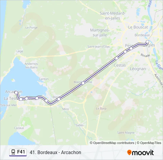 F41 Train Line Map