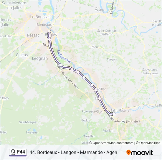 F44 Train Line Map