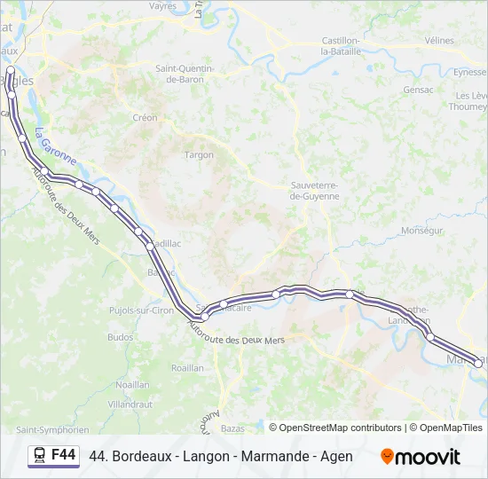 F44 Train Line Map