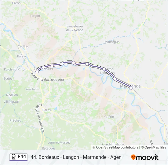 F44 Train Line Map