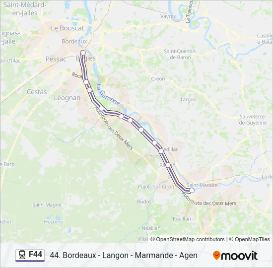 F44 Train Line Map