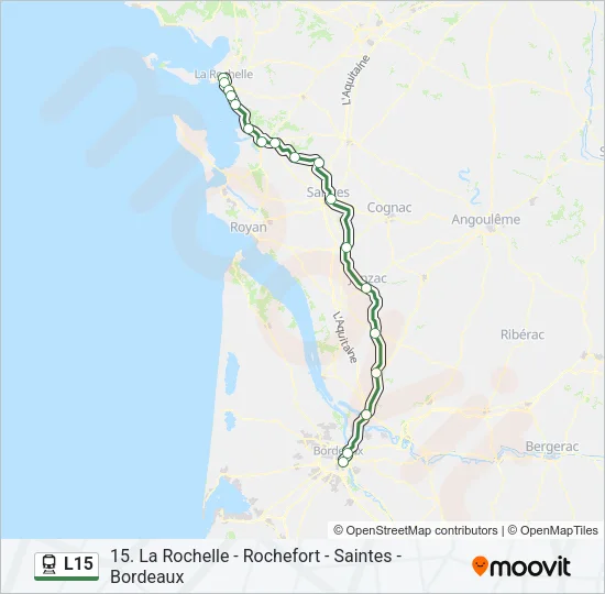 L15 Train Line Map