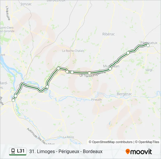 L31 Train Line Map