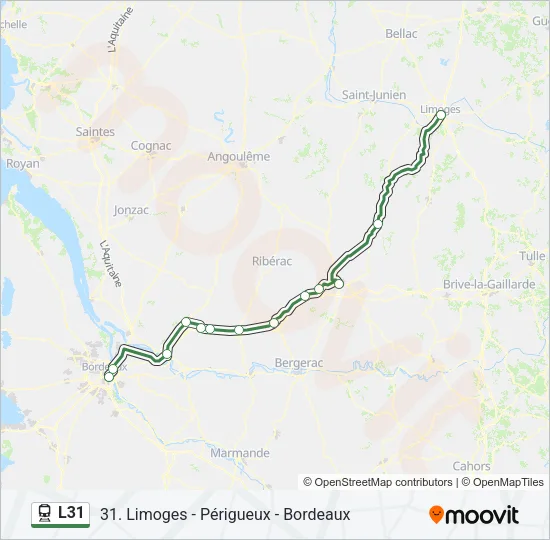 L31 Train Line Map