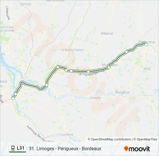 L31 Train Line Map
